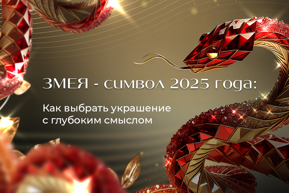Змея - символ 2025 года: как выбрать украшение с глубоким смыслом